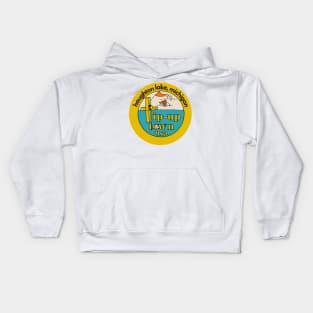 Houghton Lake Decal Kids Hoodie